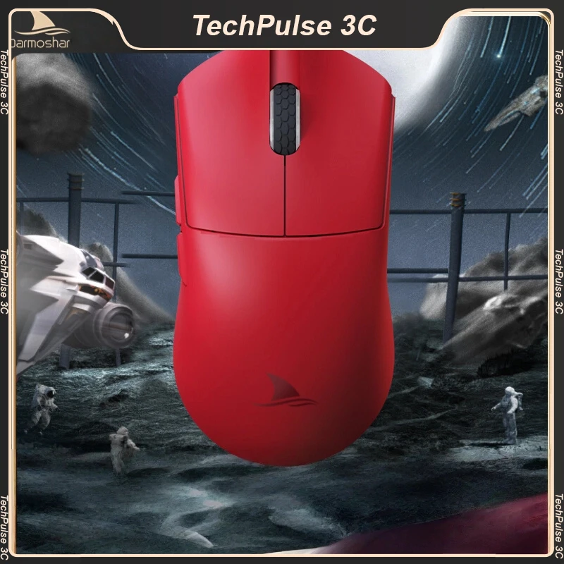 

Darmoshark M3 Pro Max Беспроводная трехрежимная мышь, большая ручная оригинальная фотонная сенсорная легкая мышь 54 г для компьютера и офиса