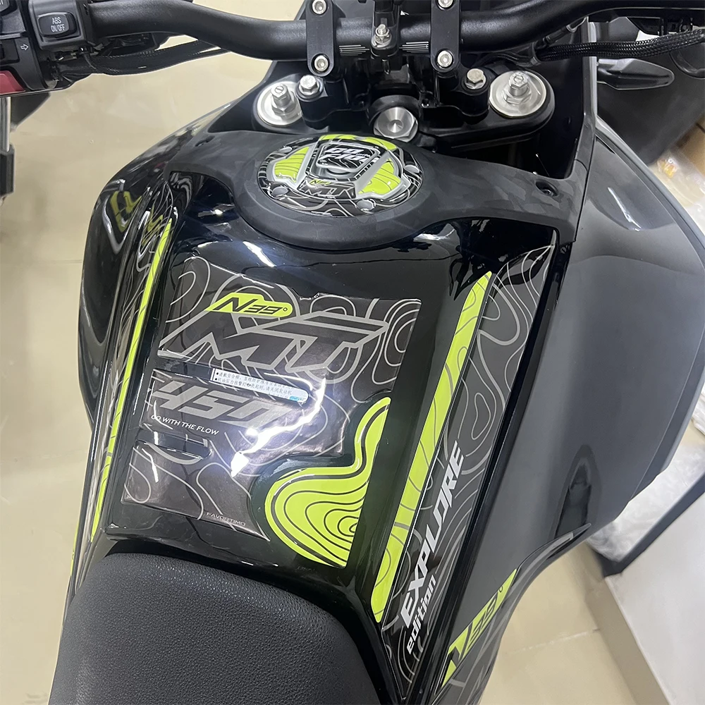 

Motorcycle For CFMOTO 450MT 450 MT Adventure Bike CF MOTO Protector Tank Pad Grips Kit Knee Fairing Fender 3D Stickers Decals