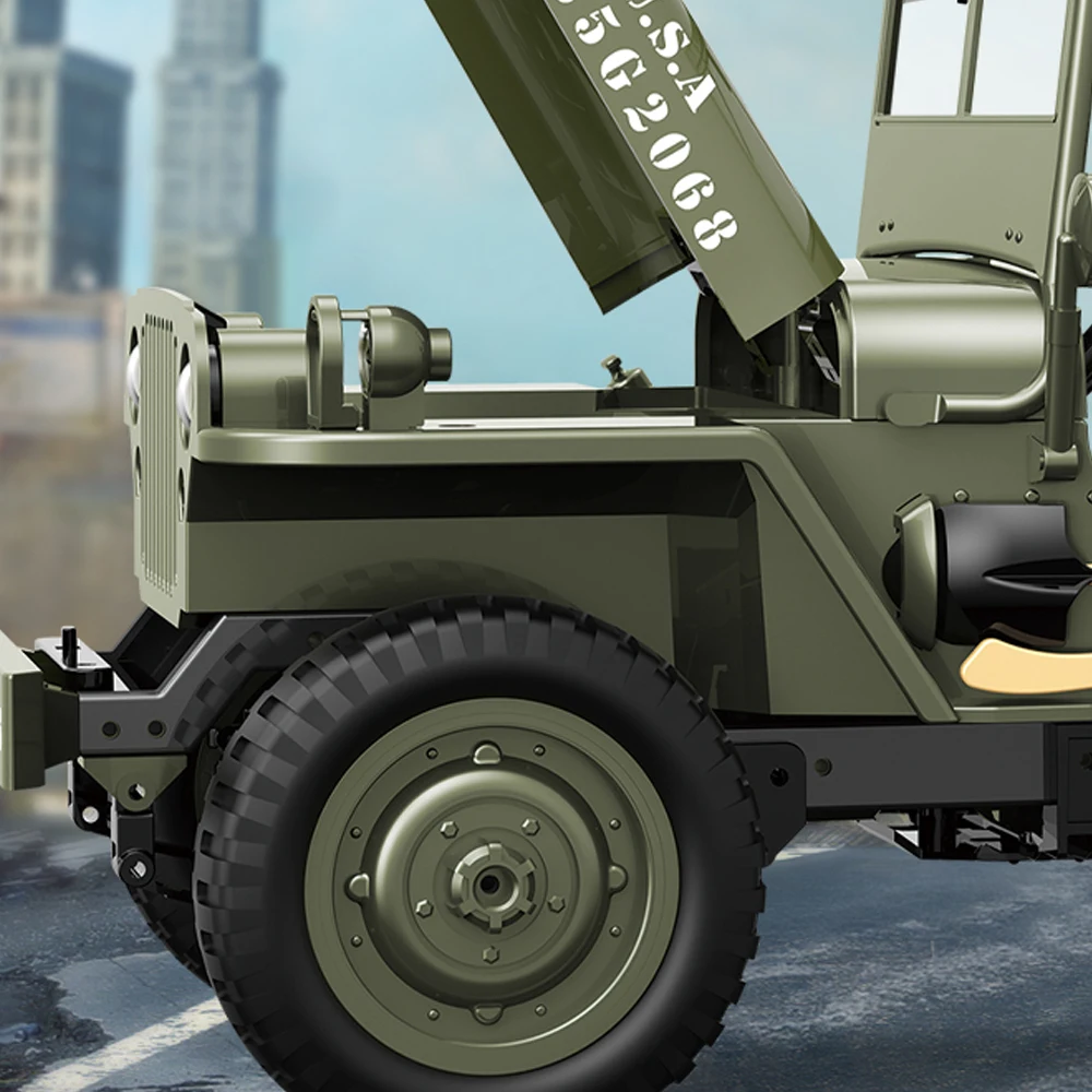 

Радиоуправляемая машина JJRC C8815 1/10, 2.4G, имитация внедорожника, электрический грузовик для бездорожья, с LED-подсветкой, игрушка на радиоуправлении, подарок