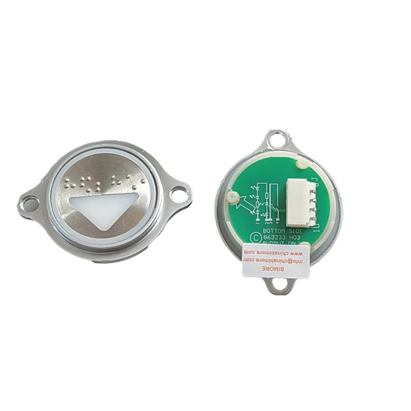 863233 H03 Botón de ascensor con orificio para tornillo Luz roja