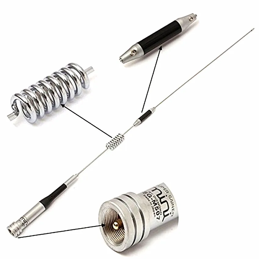 SG-M507 UV Dual Band UHF/VHF 144/430MHz Mobile Radio Antenna for Amateur Radio Vehicle Car Walkie Talkie