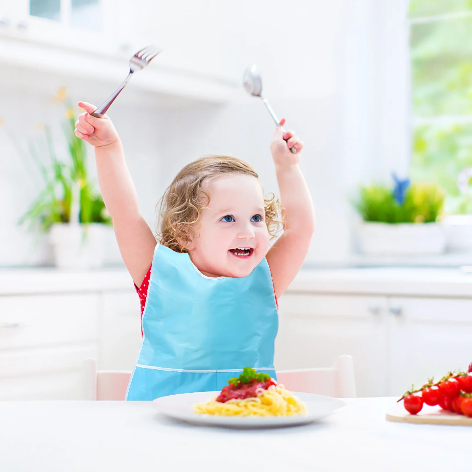 

Drawing Smock Waterproof Baby Bibs Clothes Newborn Dirt Resistant Feeding Infant Apron Breathable Nylon Bright Color