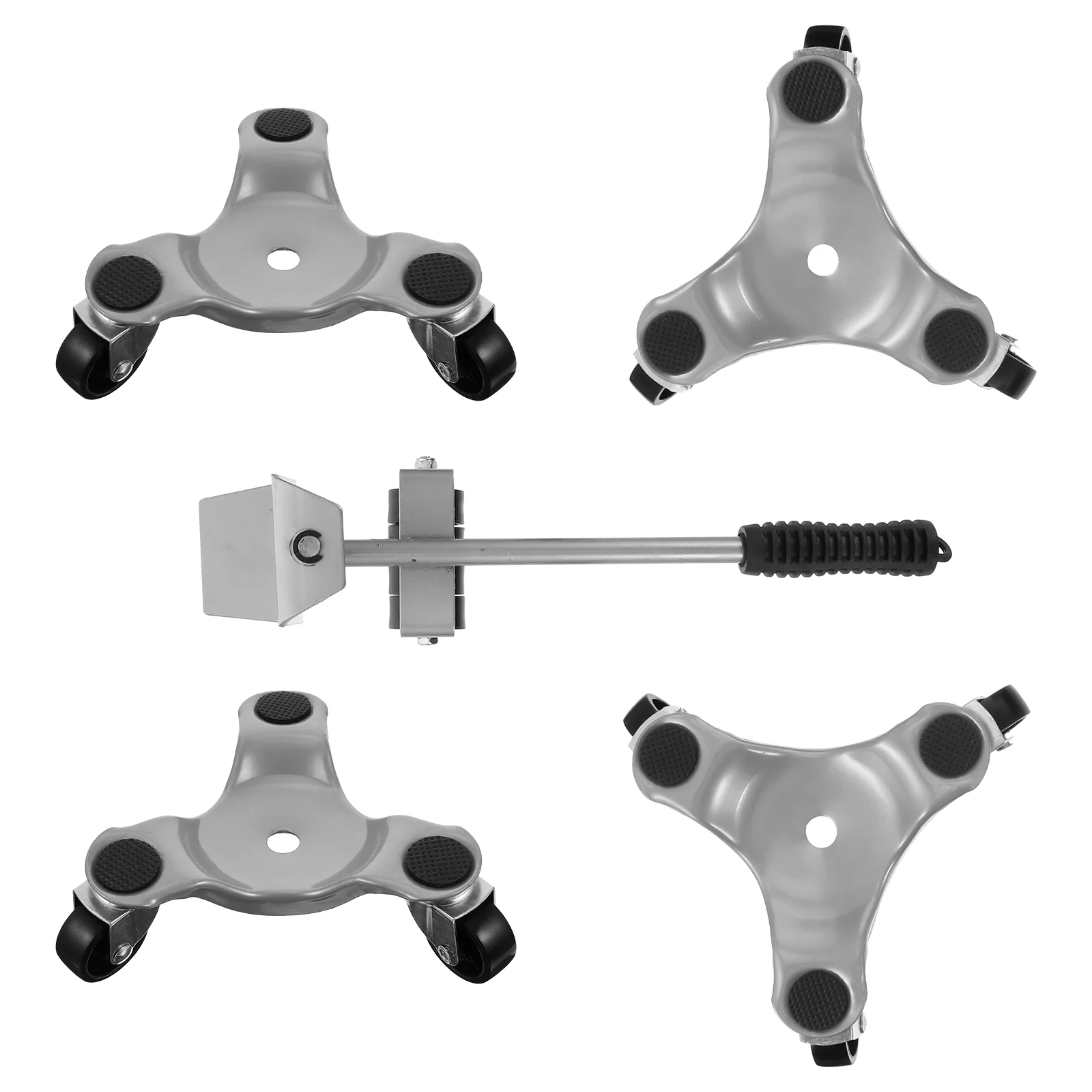 

5 Pcs Moving Tools Furniture Supplies Accessories Heavy Trolley Roller Lifting Iron Lifter Accessory Device