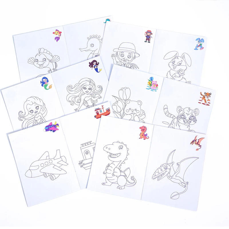 6 Themed Coloring Books Suitable For Children Or Teenagers, Used For Training, Art Enlightenment, And Stress Relief For Teenager image 5