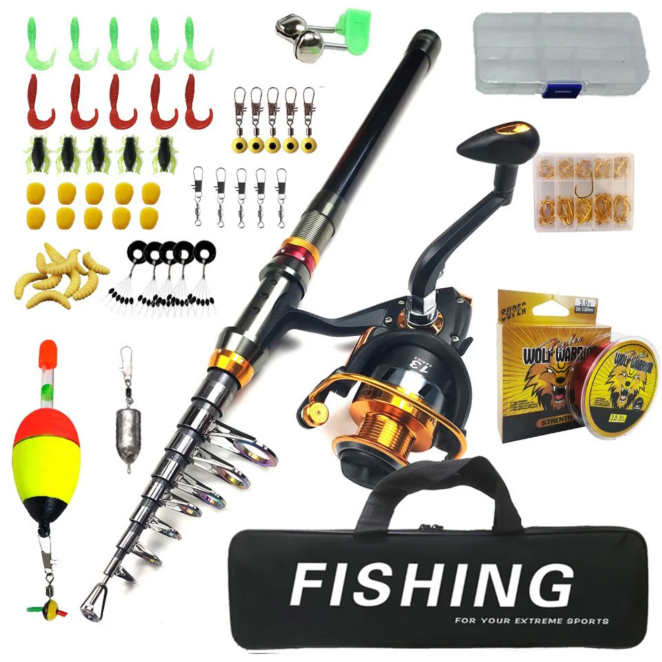 Fishing Gear Combination Short Sea Fishing Rod Set, Long Throw Luya Rod Wheel Storage Bait Box Complete Set