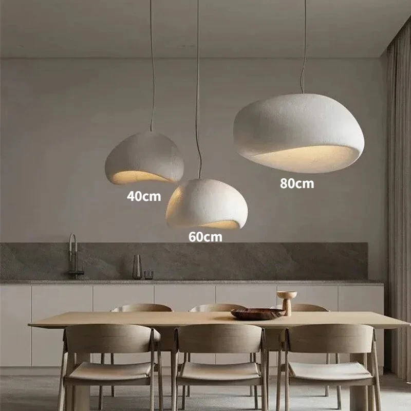 

Japanese Wabi Sabi Chandelier LED Modern Minimalist Dining Living Room Pendant Light Bedroom Bar Loft Homestay E27 Hanghing Lamp