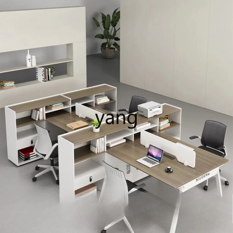 LMM1 staff high cabinet desk simple modern office screen workstation tables and chairs