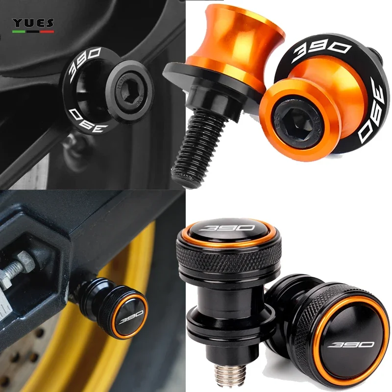 FOR KTM DUKE390 RC390 390 ADVENTURE 390 ADV 2019-2023 Motorcycle Accessories CNC Aluminum M10 Swingarm Spool Slider Stand Screws