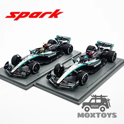 Spark 1:43 MB PETRONAS F1 Team No.44 /No.63 W15 E Performance -TBC 2024 Diecast Model Car