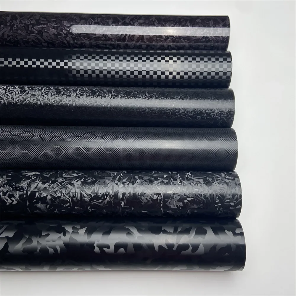 

Premium Black Forged Carbon Fiber Vinyl Car Body Wrap Film For Vehicle Motorcycle Hex Cosmic Diamond Carbon Vinyl Protector Film