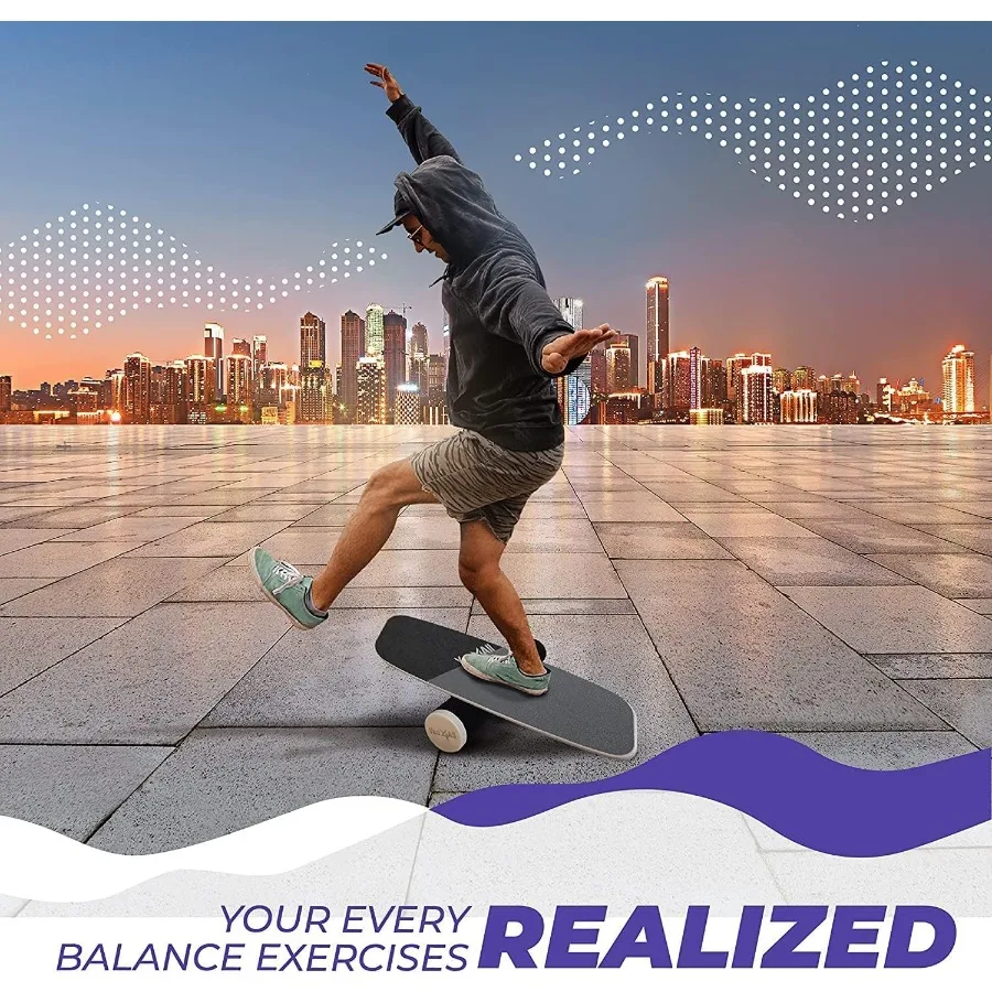 لوحة التوازن الرياضية لمدرب ركوب الأمواج مع سدادات قابلة للتعديل لتحسين القوة الأساسية والتحكم في التوازن في الهند