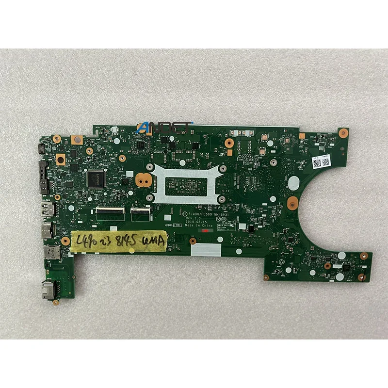 For Lenovo Thinkpad L490 L590 I3-8145U NM-B931 FL490 FL590 Laptop Motherboard Notebook Mainboard 100% test work 02DM290