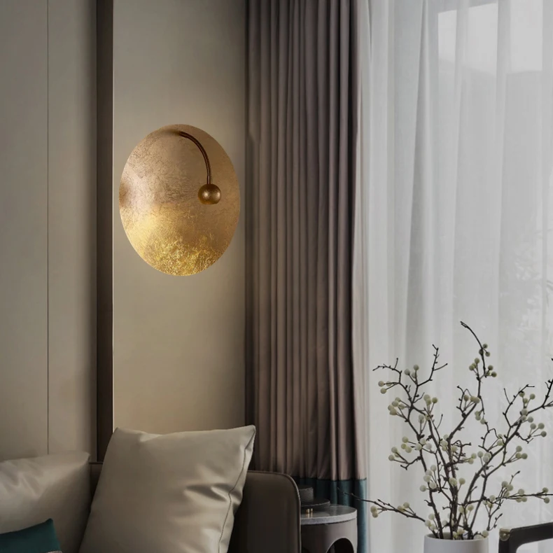 Atmosphere LED Wall Light 3000K Gold Metal Art Deco
