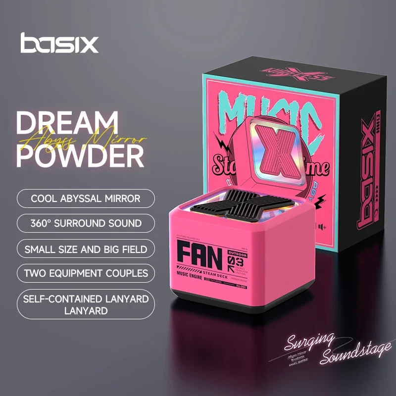 

Мини-динамик Bluetooth, мини-портативный стереофонический беспроводной динамик с громким стереозвуком, уличный звук для подарка ребенку