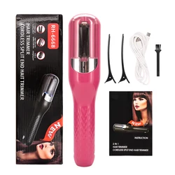 Haar enden Trimmer Split Entferner Trockenen Beschädigt Spröde Professionelle Automatische Trim Split für Frauen Cordless Haar schneiden maschine