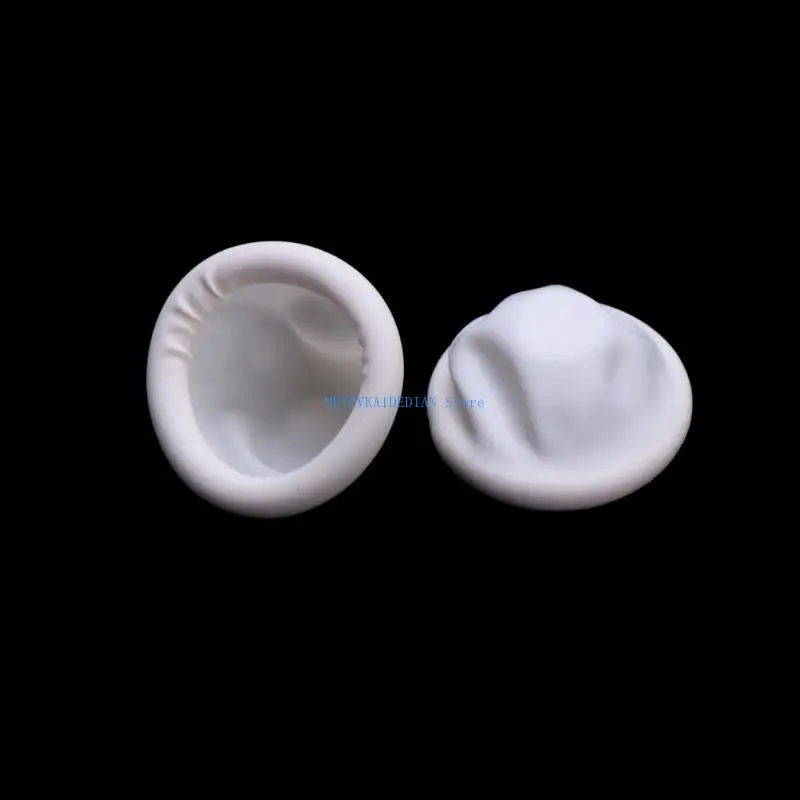 C1FE 100 قطعة/المجموعة/المجموعة غطاء الاصبع المتاح الطبيعي عدم الانزلاق قفازات من اللاتكس مكافحة ساكنة حمالات الاصبع قفازات