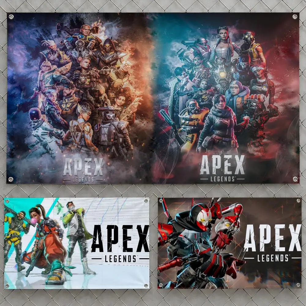 Game Apex Legends Wraith Octane Nessie Flags Wall Hanging Flag Banners For Birthday Parties Outdoor Bedroom Dorm Room Decor