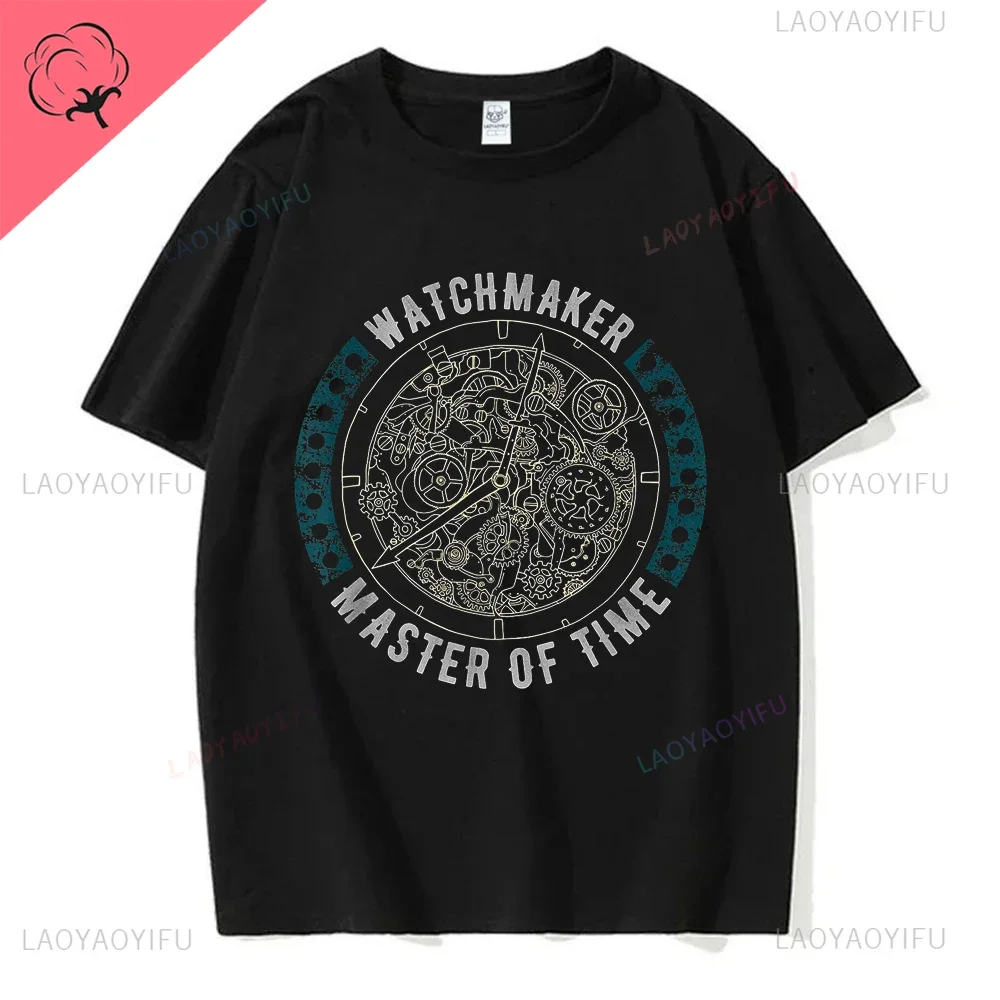 70s 80s 90s Vintage Watch Collector Watchmaker Graphic Printed Tshirt Clockmaker Streetwear Casual Fashion Cotton Man T-shirt