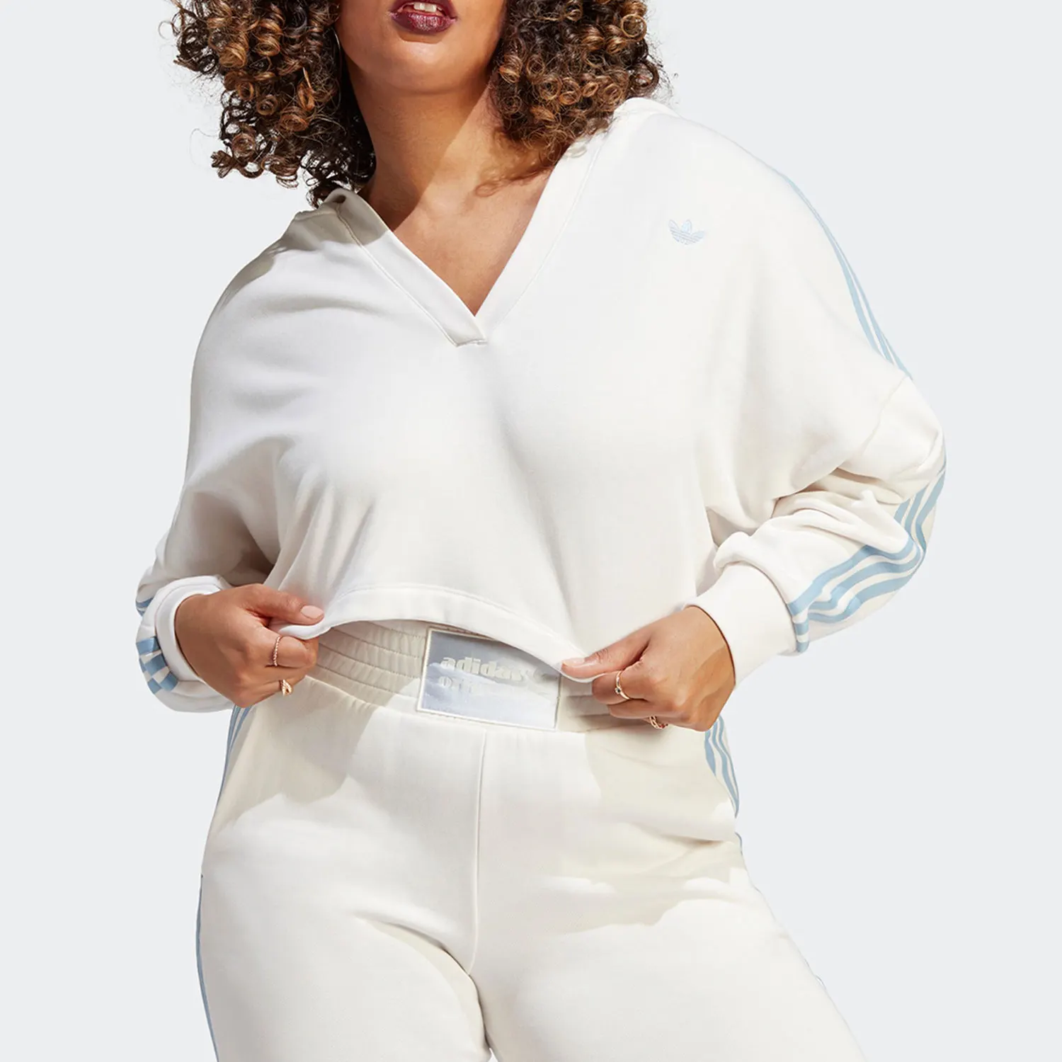 

Adidas genuine Trefoil Women's Fashion Loose Long Sleeve Hoodie IC8521