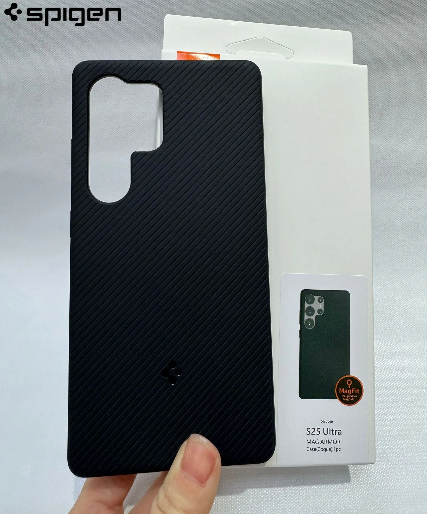 Funda de teléfono magnética de silicona suave Original Spigen para Samsung Galaxy S26 Ultra S25 Plus S25 para Magsafe, cubierta mate a prueba de golpes