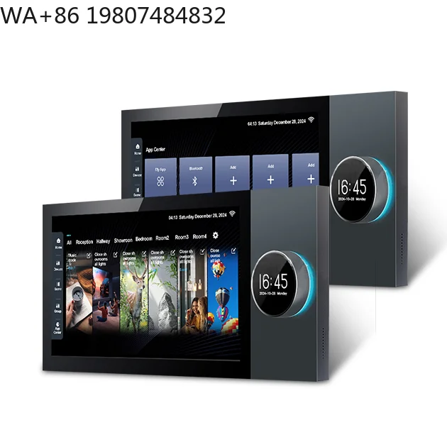 7 Inch Independent Two-Zone Smart Home Central IPS Screen WiFi Zigbee Gateway  Scene Automation Panel