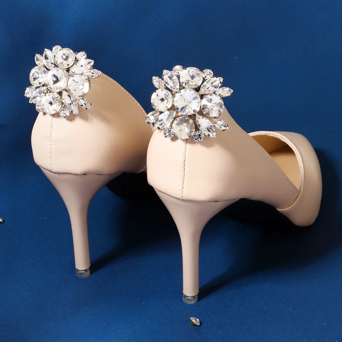 Lady Shoe Clips Wedding Bride Shoes Decoration Women High Heel Charms Jewelry Shoes Rhinestones Crystal Decoration Accessories