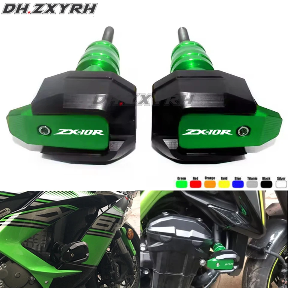 For KAWASAKI ZX10R ZX-10R ZX 10R zx-10r 2010-2017 Hot High Quality Motorcycle Crash Protector CNC Engine Cover Frame Sliders