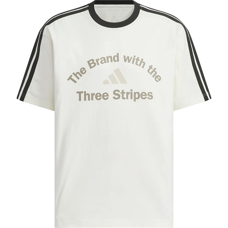 Adidas Asli 2025 Musim Panas Pria Kasual Rajutan Luar Ruangan Lengan Pendek KF2478