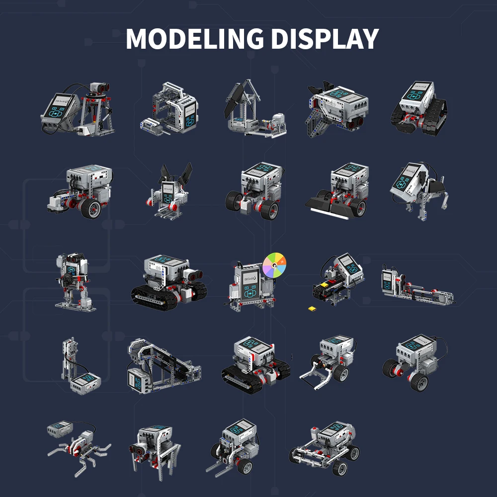 Venda quente 10 Tipos De Módulo Inteligente Building Block Toys EST Universal Tecnologia Tijolos Brinquedos Software Toy Projetado Para Crianças