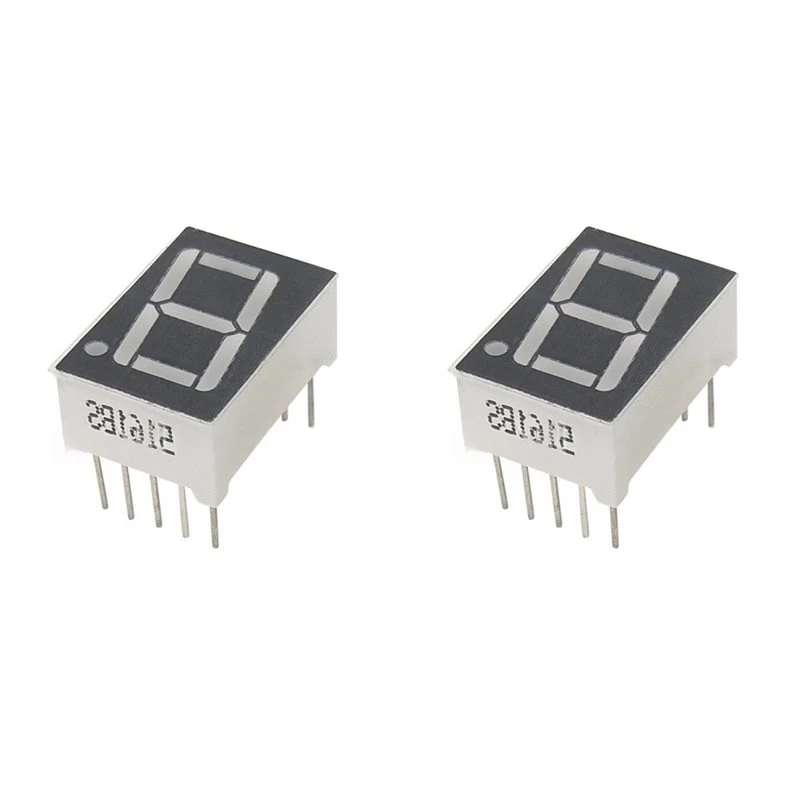 0.56 Inch 10Pins 5161AS 5161BS 1 Bit Digit 7 Segment Red LED Digital Display Digitron Common Anode Cathode C-C/-A 20Pcs