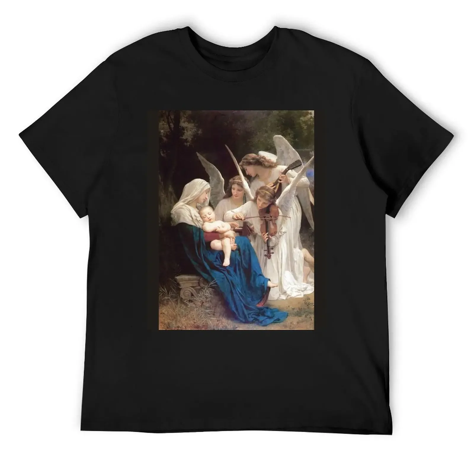 

Song of the Angels - Bouguereau T-Shirt tees blanks Blouse Aesthetic clothing compression shirt men