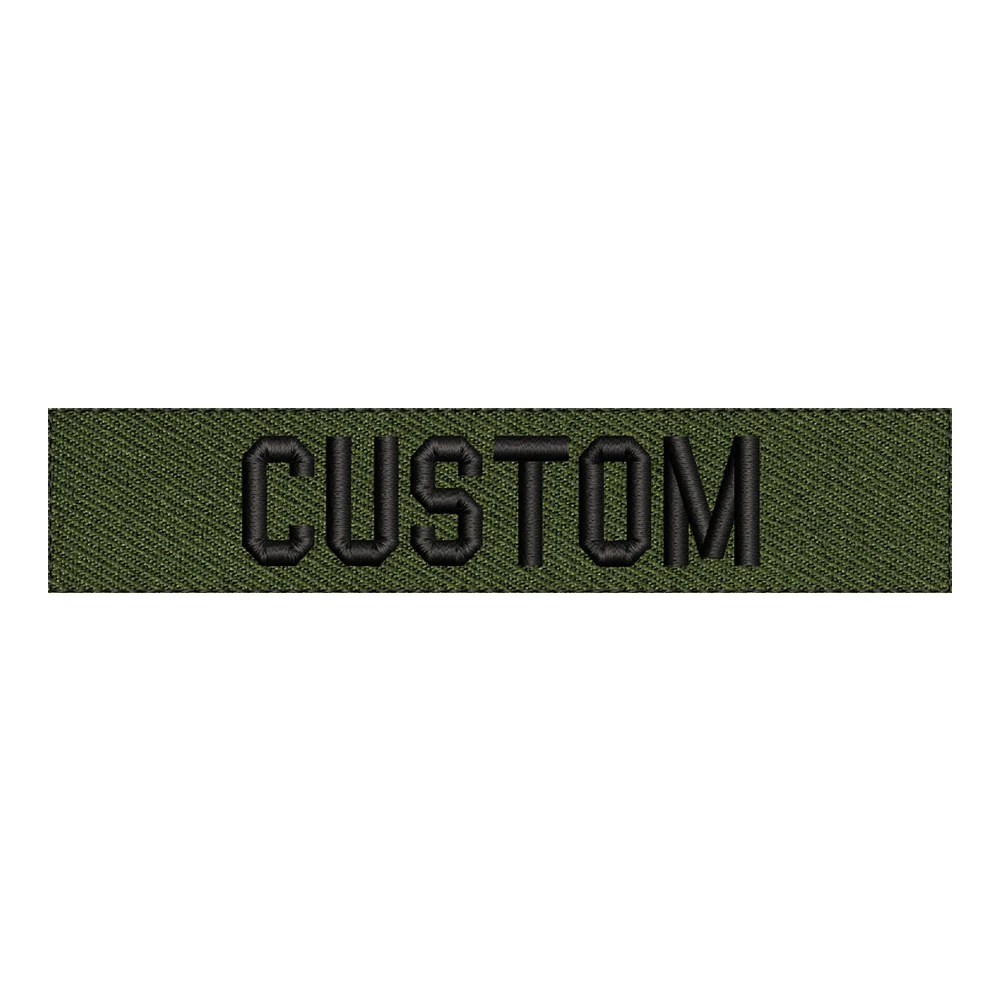 Embroidery Custom Name Patch Chest Tapes Badges Fold Frame ACU MULTICAM Alpine Tropic RG GREEN BLACK BROWN GRAY AOR2 BLUE TAN