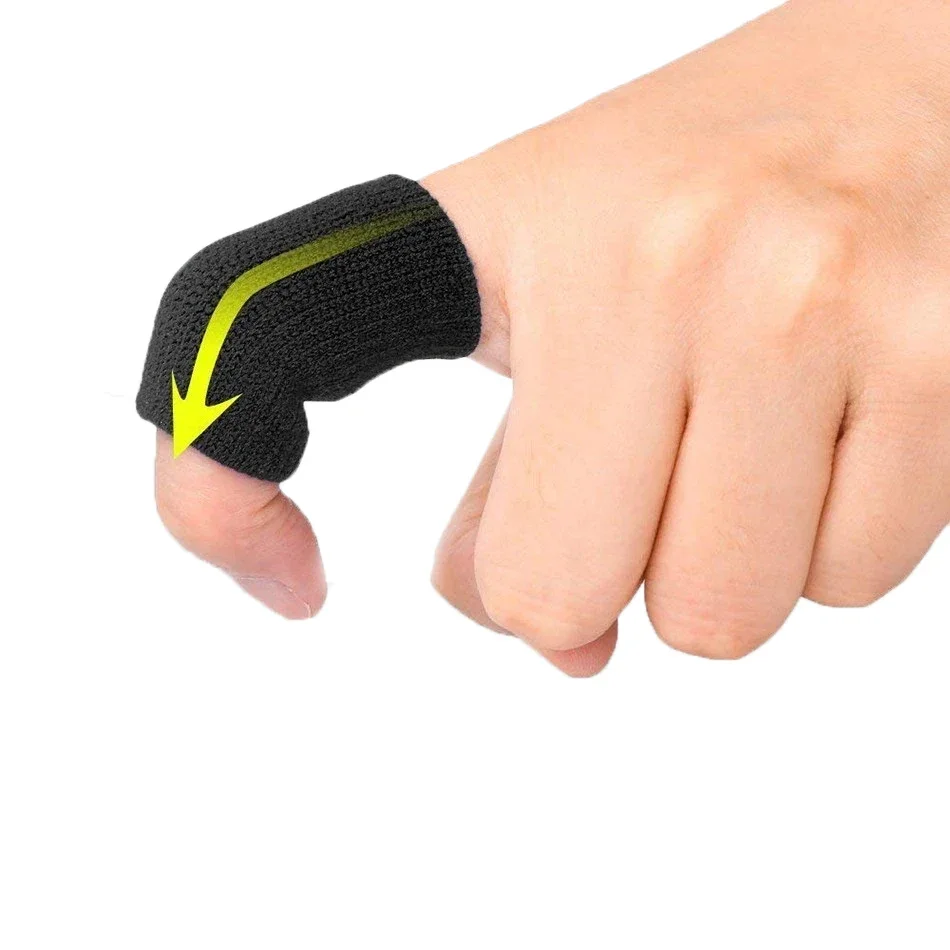 10Pcs/Set Finger Protection Arthritis Support Guard Outdoor Sports Basketball Volleyball Elastic Finger Sleeves