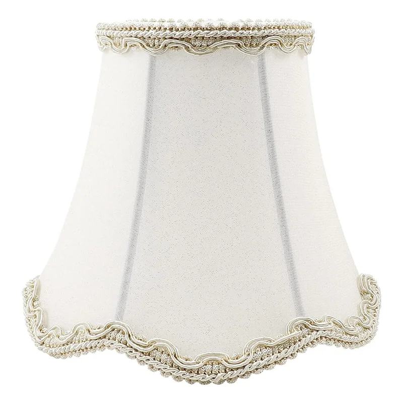 

L60A Luxurious Home Decor Accessory, European Style Fabric Lampshade Wall Lamp Shade, Vintage Chandelier Cloth Cover
