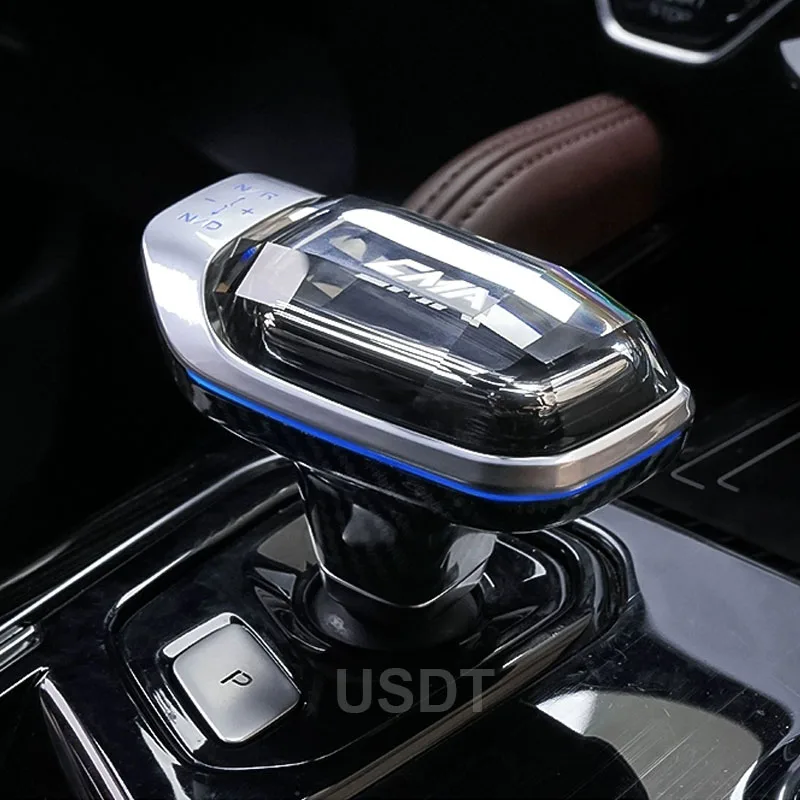 For Geely MONJARO 2023 2024 KX11 Xingyue L 2022 Crystal Car Gear Shift Knob Cover Gears Handle Shifter Modified Accessories