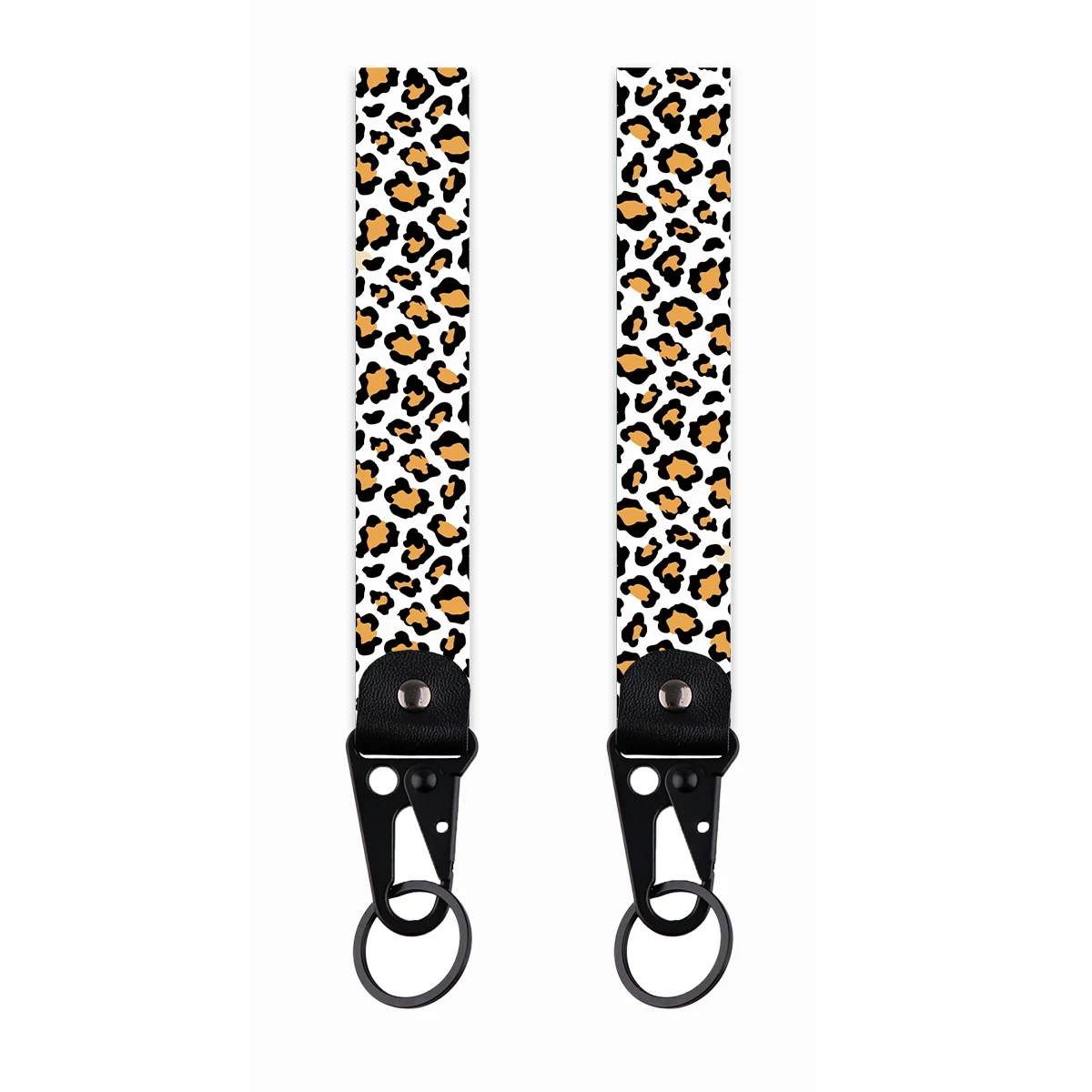 Leopard Print Keychain Eagle Beak Key Tag For Motorcycles Cars Backpack Chaveiro Short Lanyard Fashion Accessories Gifts