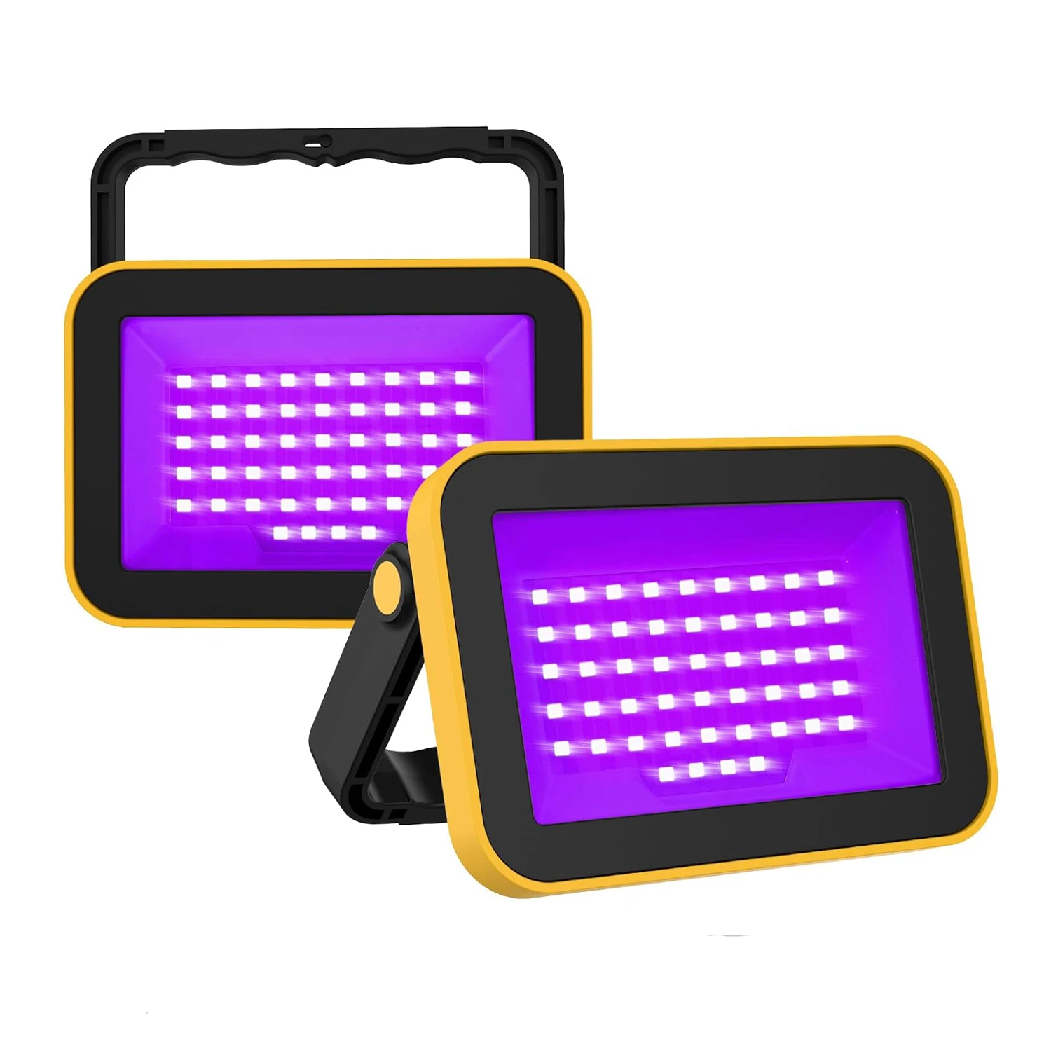 1/2pcs UV LED Black Light Ultraviolet Stage Lamp Neon Halloween Disco Party Flood Effect Light 49leds Fluorescent Blacklight