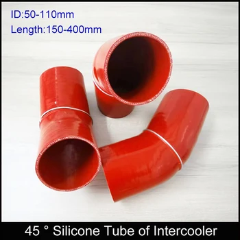 45° bend Hump silicone hose air intercooler turbo coupler tube 3 layer reinforced engine intake pipe high temperature pipe