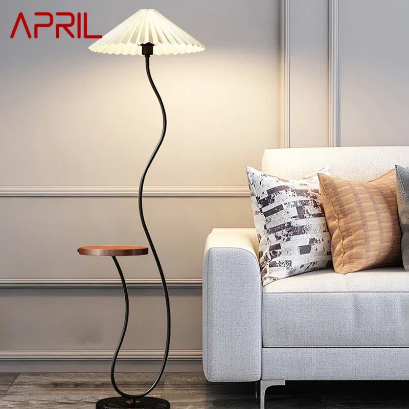 

APRIL Nordic Floor Lamp Modern Art Family Iiving Room Bedroom Homestay Creativity LED Decorative Standing Light