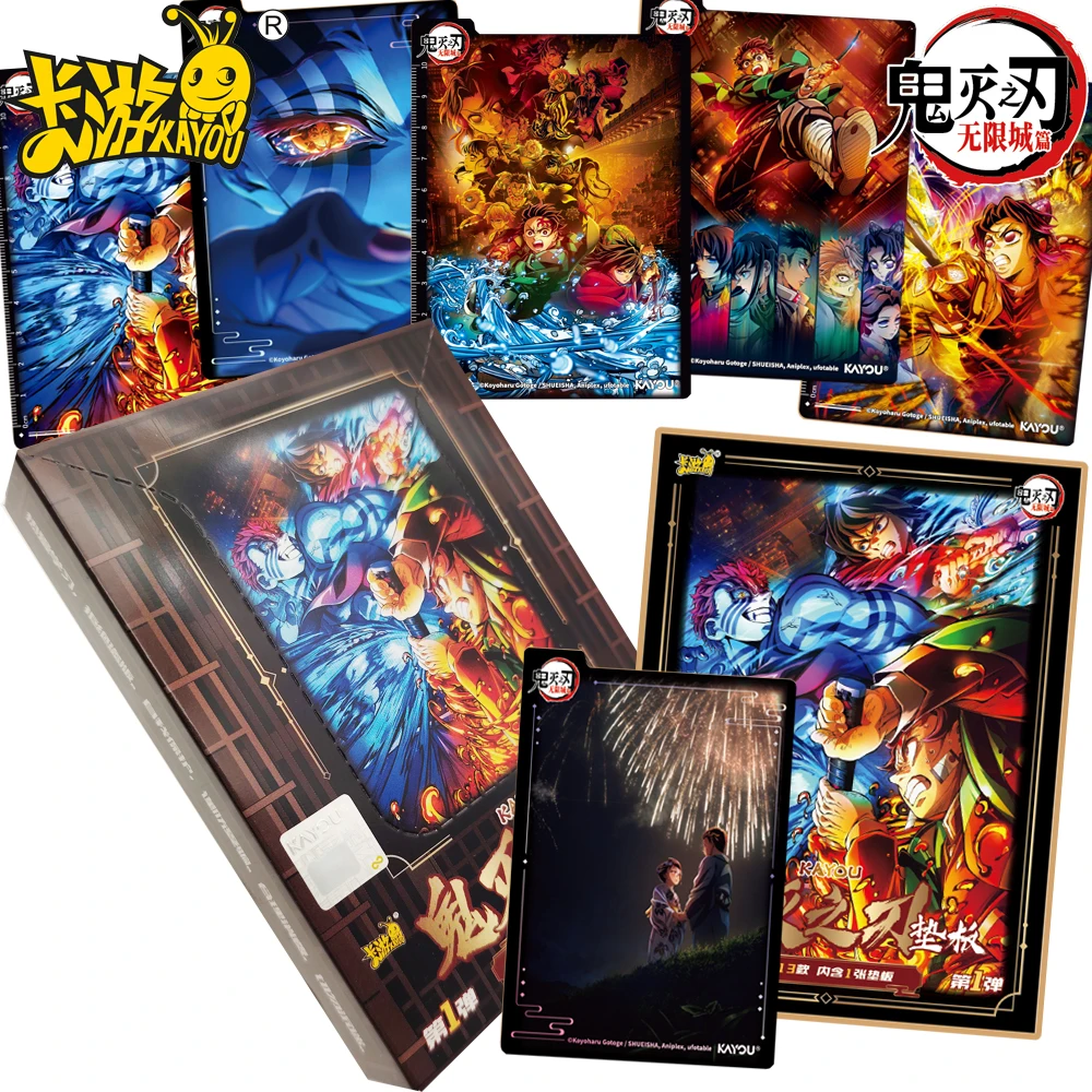 

Коллекционные карточки Kayou Genuine Demon Slayer: Серия «Бесконечный город» с персонажами аниме, классические редкие карты, подарок для детей