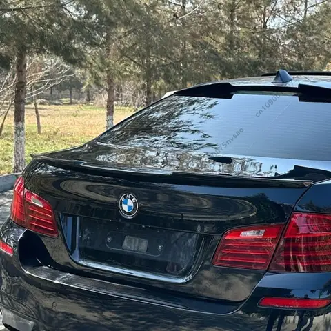 BMW F10 M5 5 시리즈 M4 스타일 리어 테일 윙 샤이니 블랙룩 스포츠 스포일러 2011-2017 스플리터 튜닝 자동차 액세서리 부품