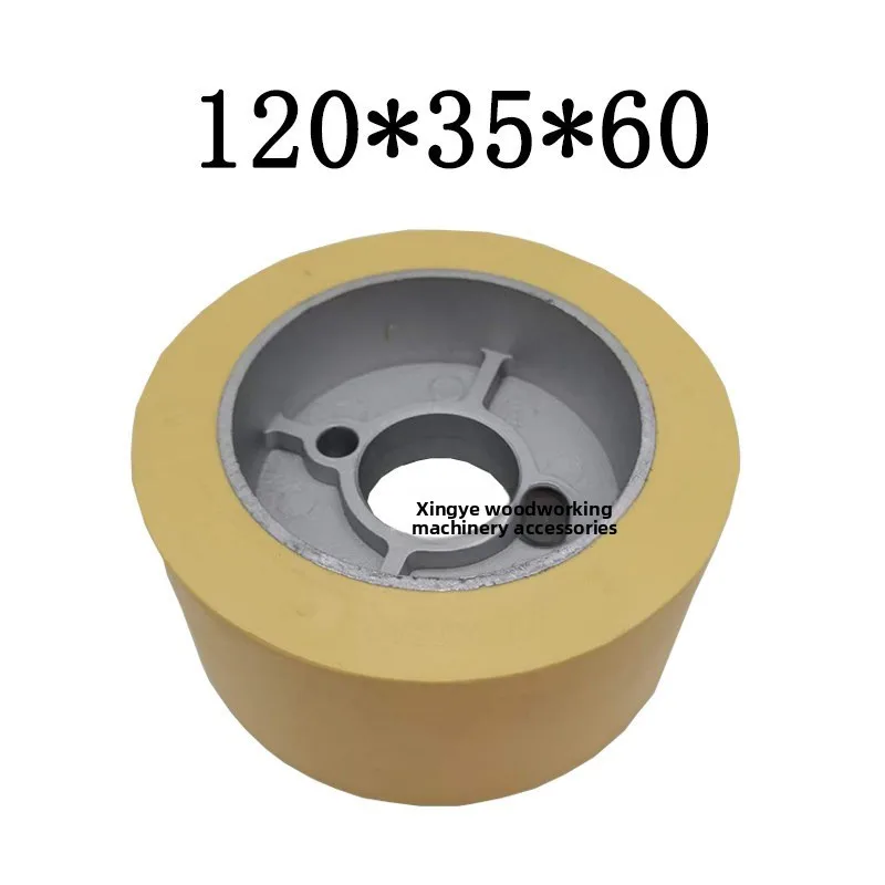 Feeder pressure wheel, made of rubber, accessory for four-wheel and seven wheel woodworking milling machine, durable view 5
