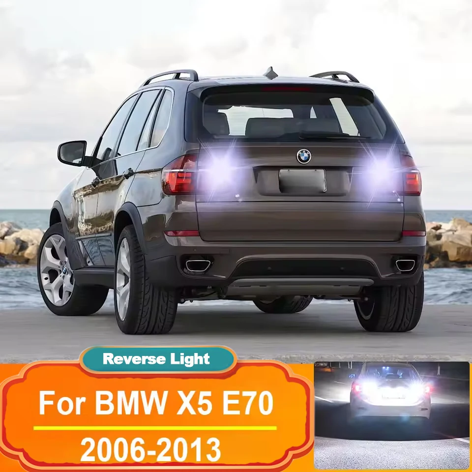 2 шт. светодиодные лампы заднего хода T15 W16W для BMW X5 E70 2006 2007 2008 2009 2010 2011 2012 2013 лампы Canbus