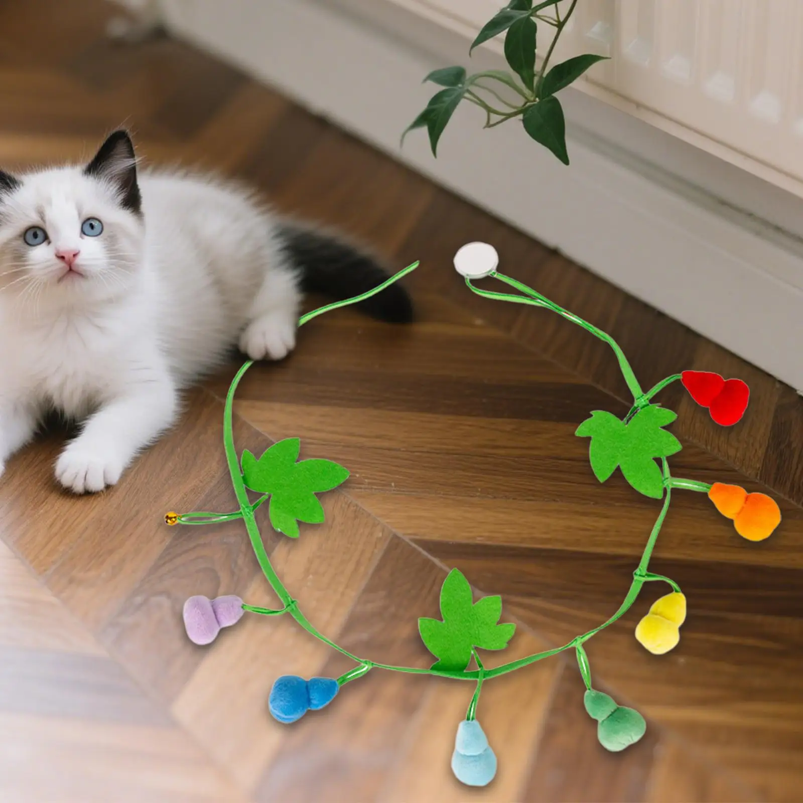 Auto jogar com sino 35.43 polegada animal companheiro gatinho brinquedo de pelúcia interativo gato brinquedo para jogar adultos gatinho sala estar porta tease