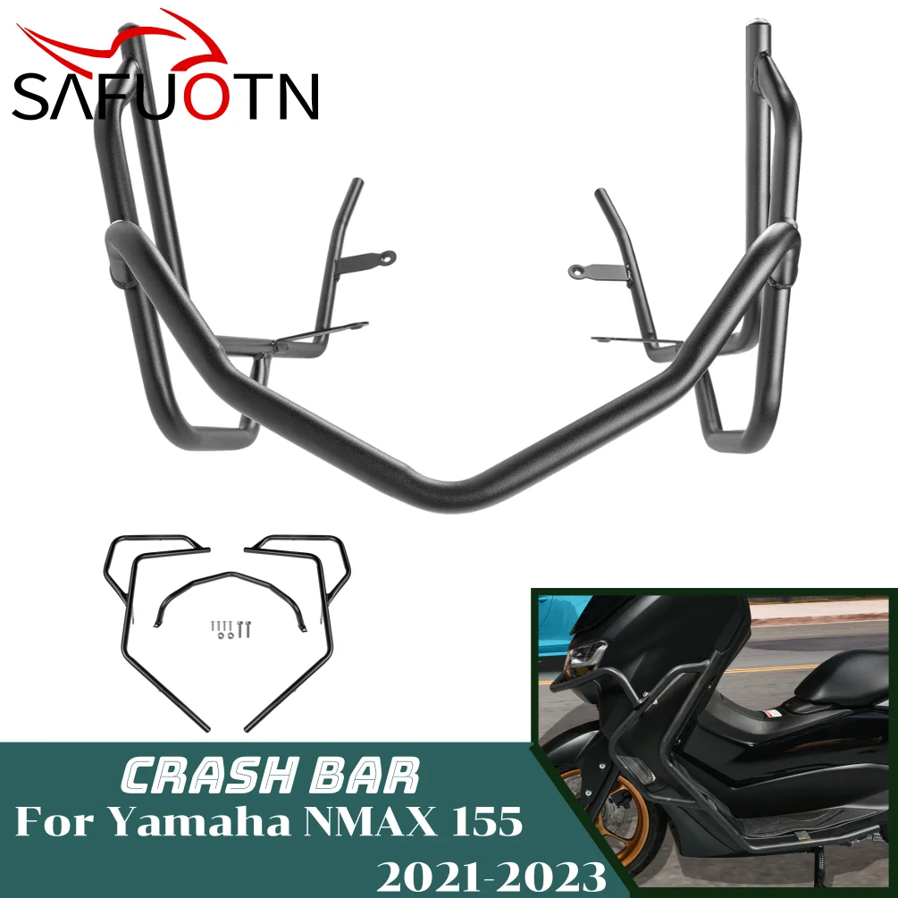 

For Yamaha NMAX 155 2021 2022 2023 Engine Guard Highway Crash Bar Bars Motorcycle Frame Protection Bumper NMAX155 Accessories