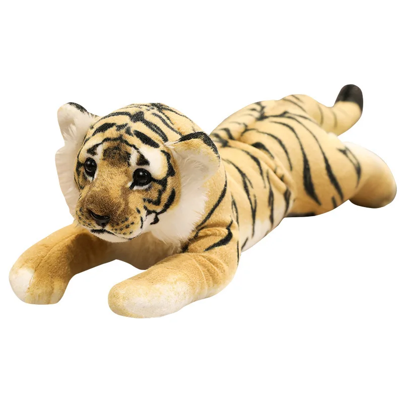 

lovely lying tiger toy high quality soft plush tiger doll kids' birthday gift about 48cm