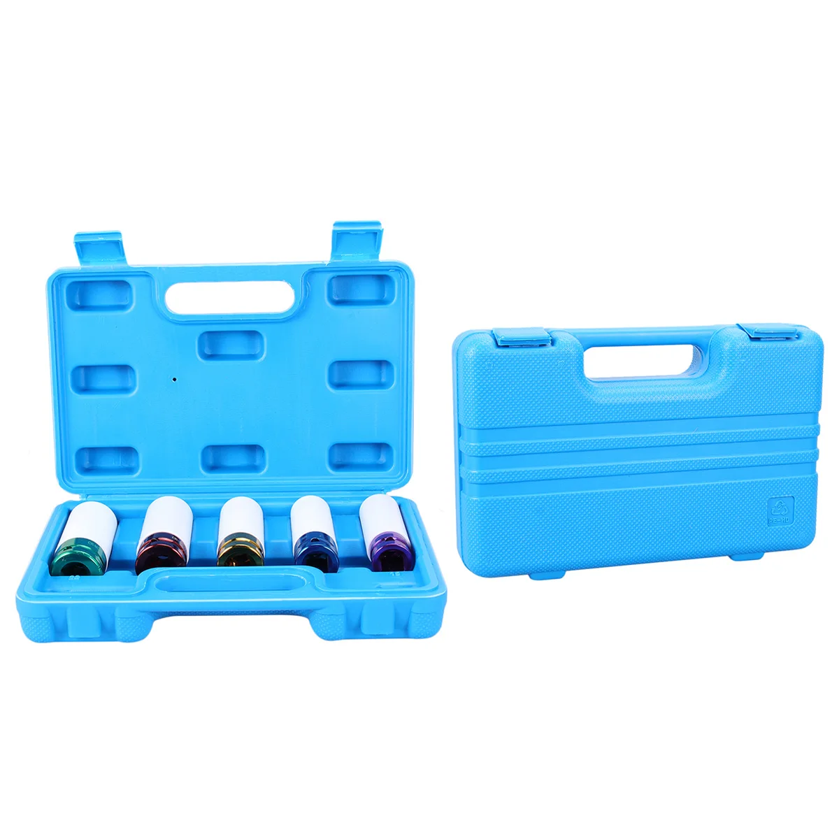 

5pc Tire Lock Nut Socket Set 15Mm 17Mm 19Mm 21Mm 22Mm Car Wheel Nut Remover Tool For Damaged Lug Nuts Repair Removal