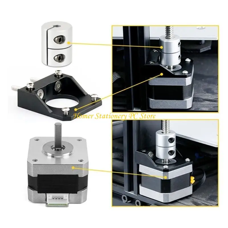 

Комплект обновления винтового стержня Y5LA Двойной ходовой винт Деталь 3D-принтера Двойной ходовой винт по оси Z