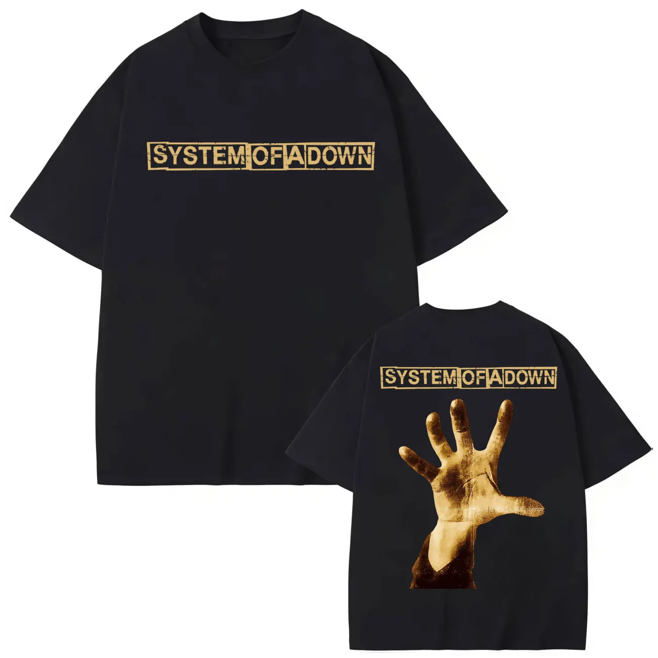 

System of A Down Rock Band merch T-shirt men's women high street fashion trend T-shirts Summer Casual loose Short sleeve t shirt