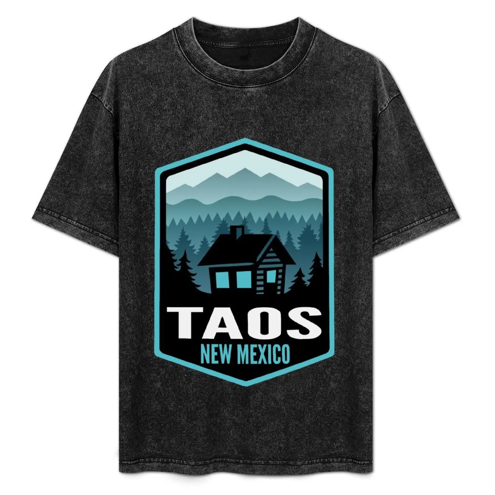 

Taos New Mexico Mountain Town Cabin T-Shirt Fashion Letter Print T-Shirt